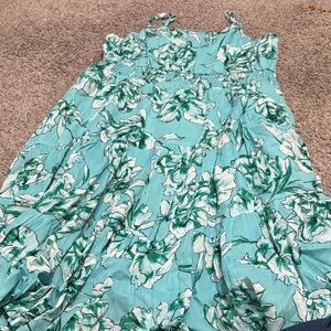 Floral Teal Dress